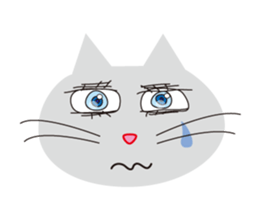 The cats which has sparkling eyes sticker #5168092