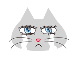 The cats which has sparkling eyes sticker #5168093
