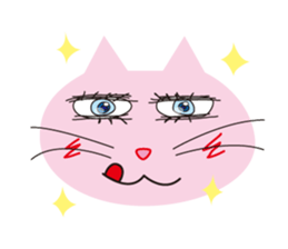 The cats which has sparkling eyes sticker #5168097