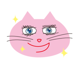 The cats which has sparkling eyes sticker #5168098