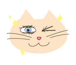 The cats which has sparkling eyes sticker #5168103