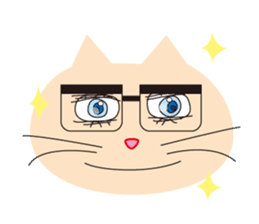 The cats which has sparkling eyes sticker #5168104