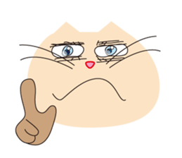 The cats which has sparkling eyes sticker #5168105