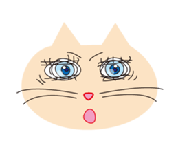 The cats which has sparkling eyes sticker #5168106