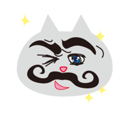 The cats which has sparkling eyes sticker #5168116