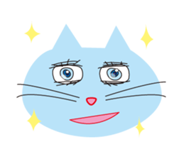 The cats which has sparkling eyes sticker #5168122