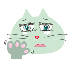 The cats which has sparkling eyes sticker #5168127