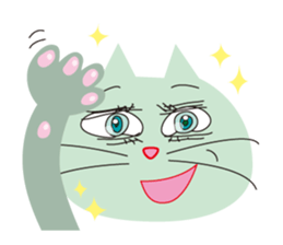 The cats which has sparkling eyes sticker #5168128