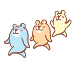 Bear of the pastel color part2 sticker #5169569