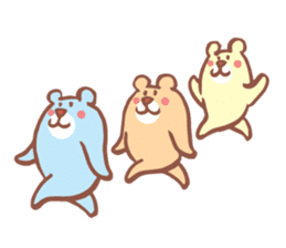 Bear of the pastel color part2 sticker #5169569
