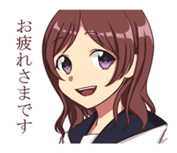 female high-school students stickers sticker #5171240