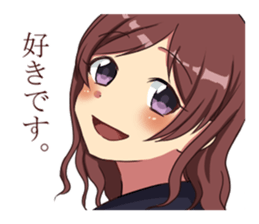 female high-school students stickers sticker #5171242