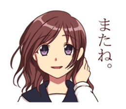 female high-school students stickers sticker #5171243