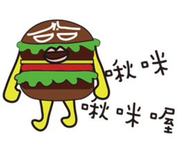 Mr. Hamburger sticker #5171335