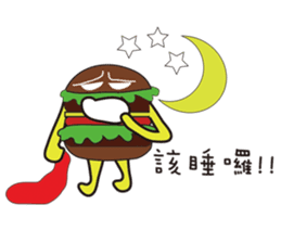 Mr. Hamburger sticker #5171344