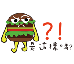 Mr. Hamburger sticker #5171348