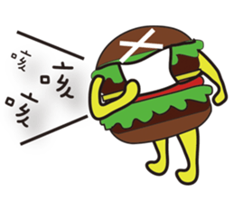 Mr. Hamburger sticker #5171354