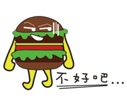 Mr. Hamburger sticker #5171370