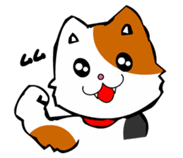 Mike the Tri-Color Cat sticker #5173286