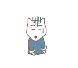 white bear man sticker #5174383