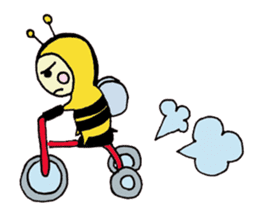 A little honey bee sticker sticker #5174772