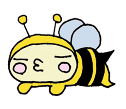 A little honey bee sticker sticker #5174773