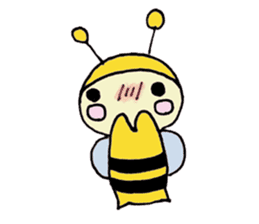 A little honey bee sticker sticker #5174774