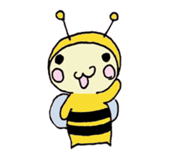A little honey bee sticker sticker #5174775