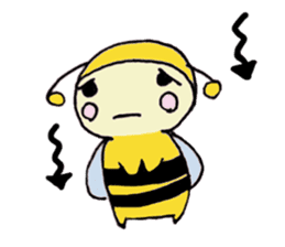 A little honey bee sticker sticker #5174776