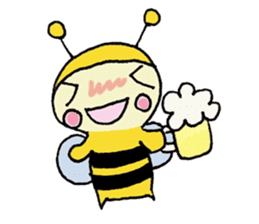A little honey bee sticker sticker #5174777