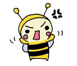 A little honey bee sticker sticker #5174779