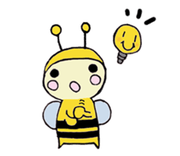 A little honey bee sticker sticker #5174784
