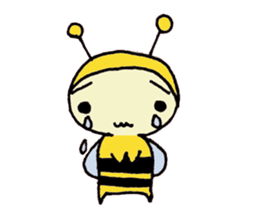 A little honey bee sticker sticker #5174788