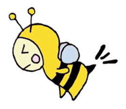 A little honey bee sticker sticker #5174789