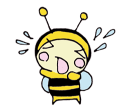 A little honey bee sticker sticker #5174795