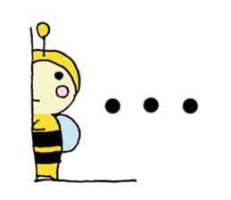 A little honey bee sticker sticker #5174798