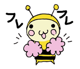 A little honey bee sticker sticker #5174801
