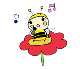A little honey bee sticker sticker #5174803