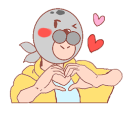 Mask seal sticker #5175618