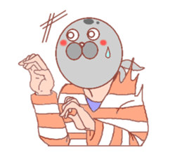 Mask seal sticker #5175630