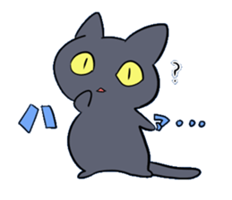 Life of black cat2 sticker #5175773