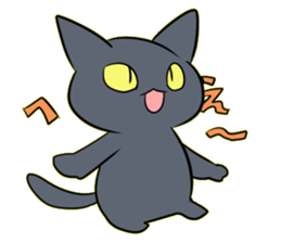 Life of black cat2 sticker #5175778