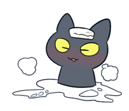 Life of black cat2 sticker #5175784