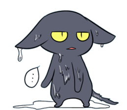 Life of black cat2 sticker #5175785