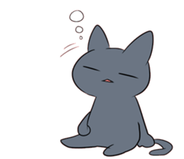 Life of black cat2 sticker #5175787