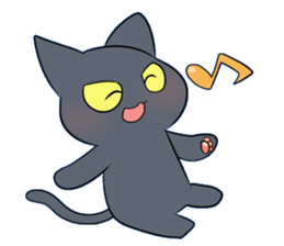 Life of black cat2 sticker #5175793