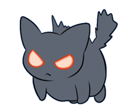 Life of black cat2 sticker #5175794