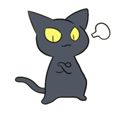 Life of black cat2 sticker #5175795