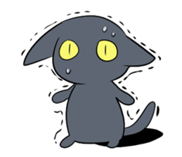 Life of black cat2 sticker #5175798