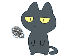 Life of black cat2 sticker #5175803